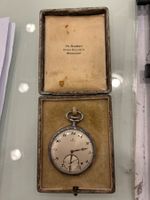 925ER SILBER Omega Taschenuhr läuft WIE NEU