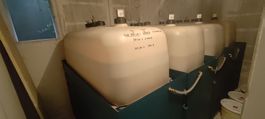 Tankanlage, Heizöltank mit Auffangwanne 4x 1500l
