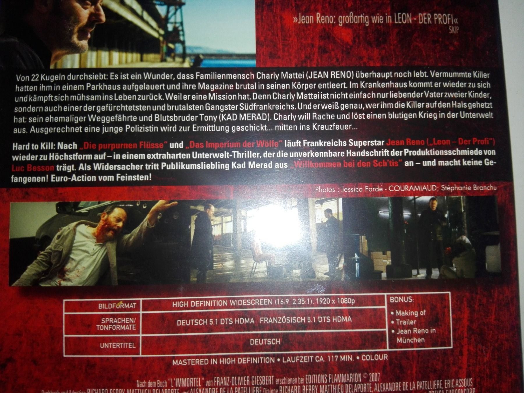 Tutti i DVDs: 22 Bullets - Unvergänglich     (De & Fr)        >Blu-ray< – Usato da St.Galllen venduto da elkaphone 2