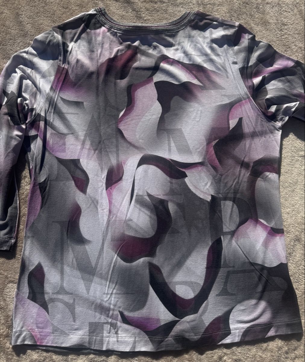 Rabe T-Shirts: RABE Shirt, Grösse 42, Grau-Lila Muster – Gebraucht aus Kehrsatz von Adrenalina1 5
