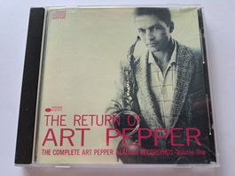 Cd The Return of Art Pepper - ( Bue note )