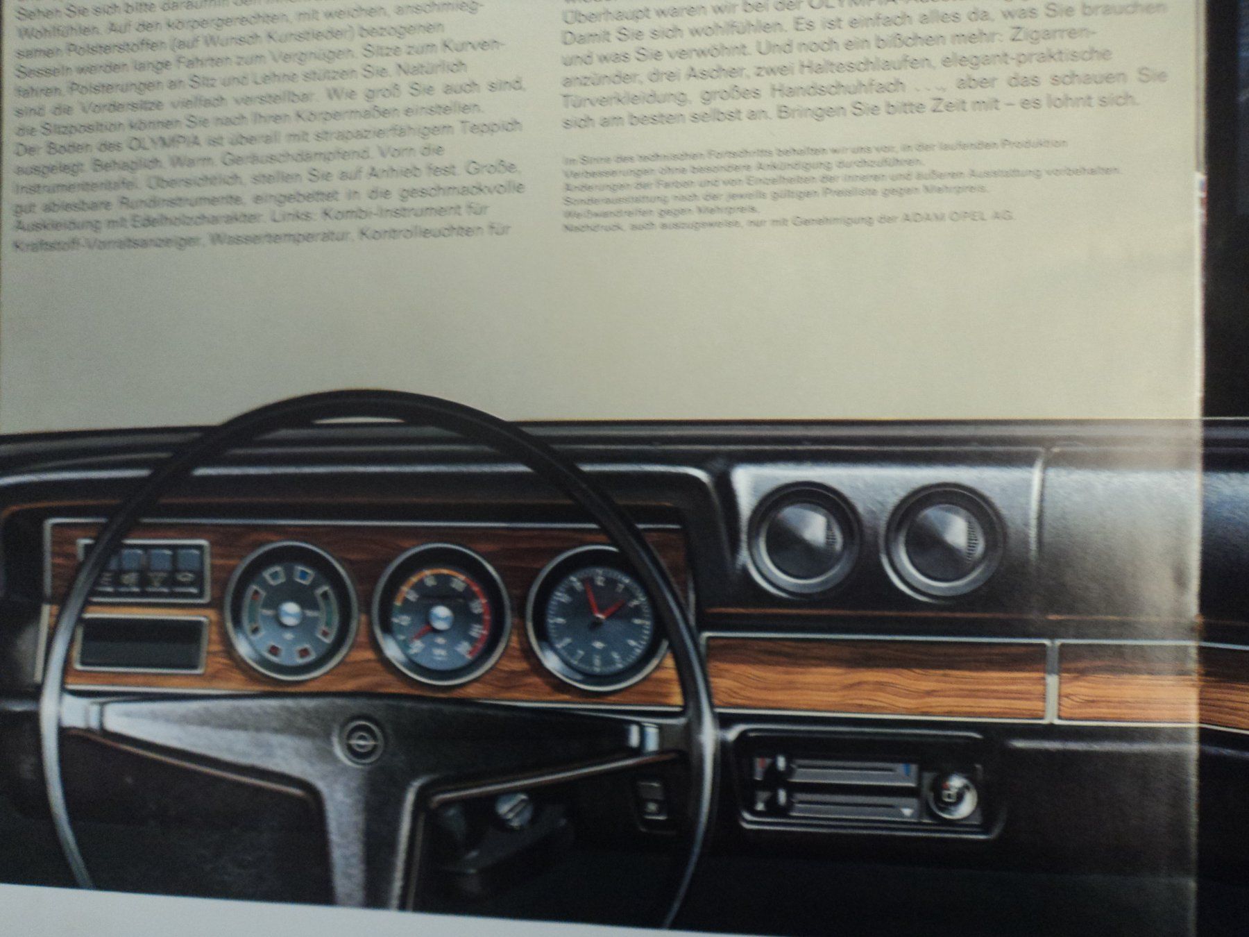 Opel Documenti: Prospekt Opel Olympia 1968 wunderschön alt – Usato da Schwarzenburg venduto da modelCARama 5
