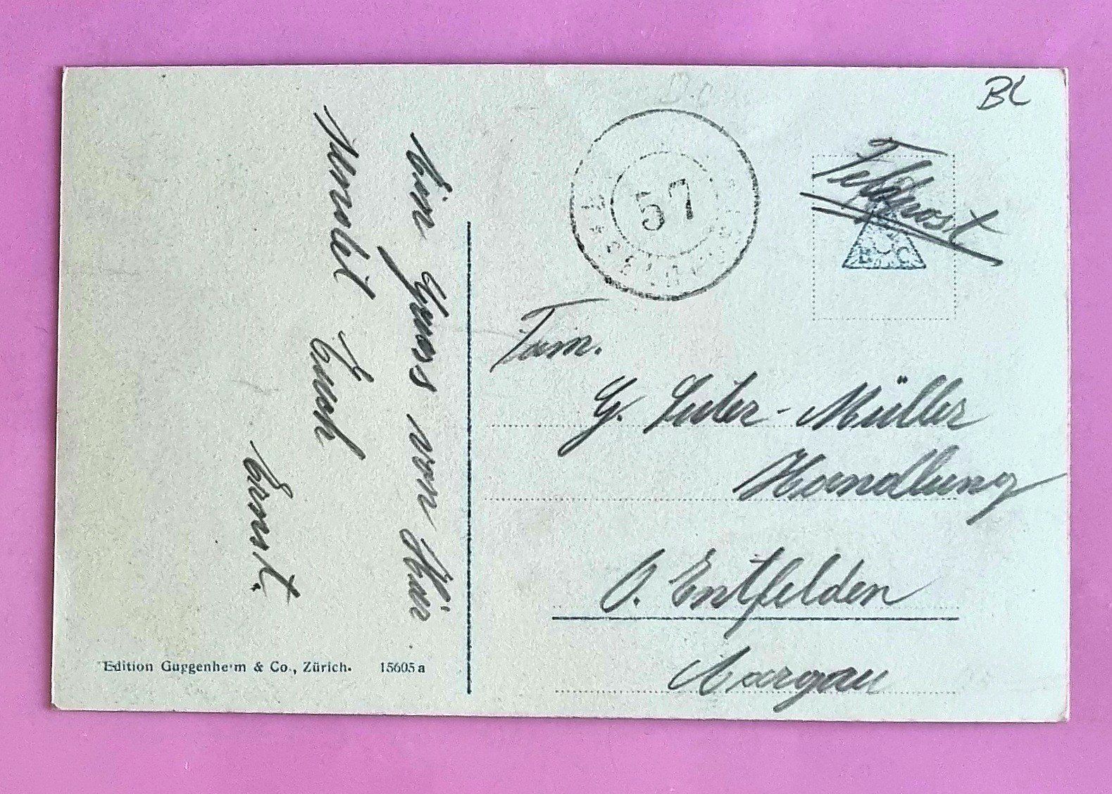 Ansichtskarten: Läufelfingen - Dorfstrasse - Feldpost – Gebraucht aus Rothrist von RROENK 1