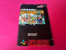ANLEITUNG FÜR SUPER MARIO ALL STARS SUPERNINTENDO