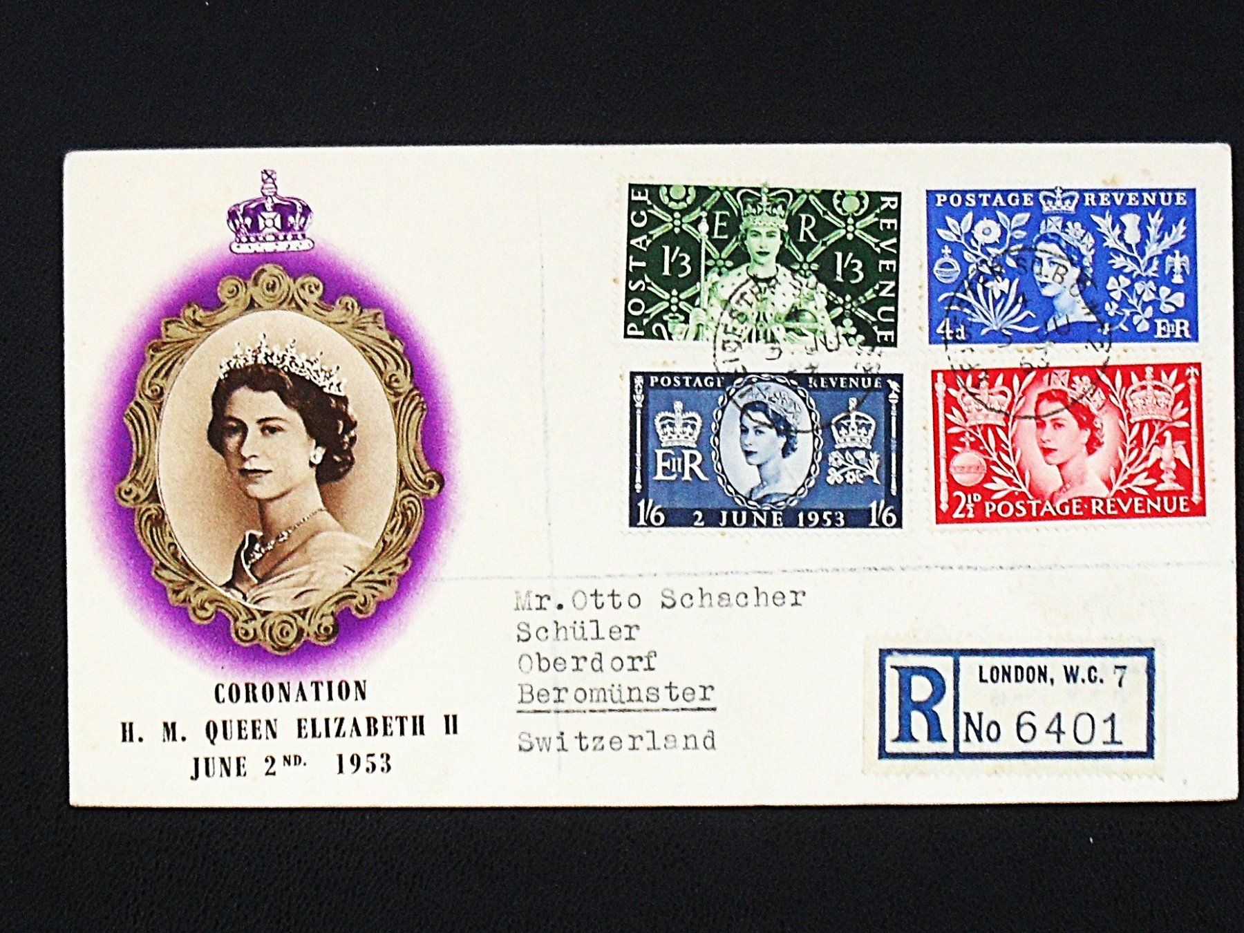 Tutti i francobolli: QUEEN ELIZABETH II 1953 CORONATION – Usato da zuerich venduto da Ocean99