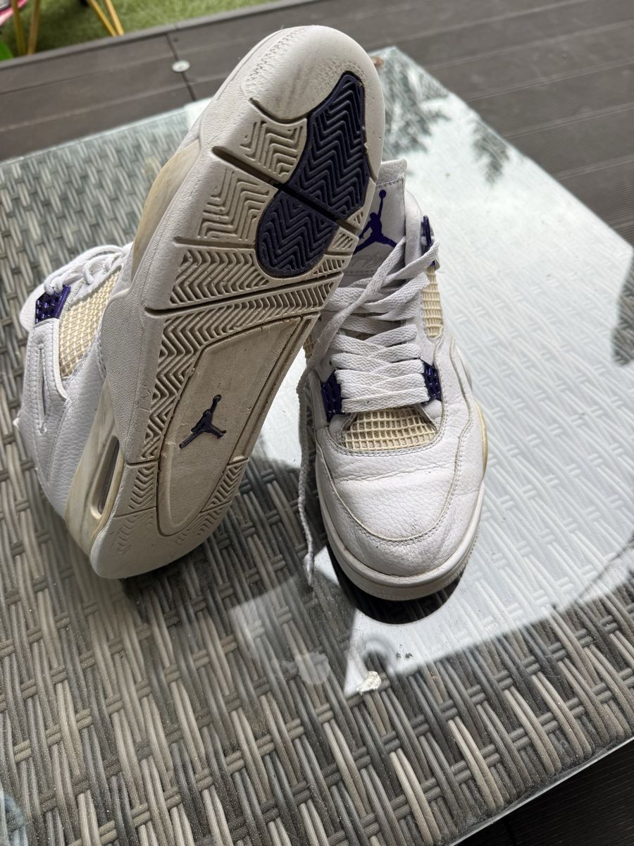 Jordan Scarpe da uomo: Nike Air Jordan 4 White Purple  – Usato da Davos Dorf venduto da mikidaki 1