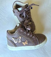 Baskets lilas Friboo, taille 23, motifs papillons