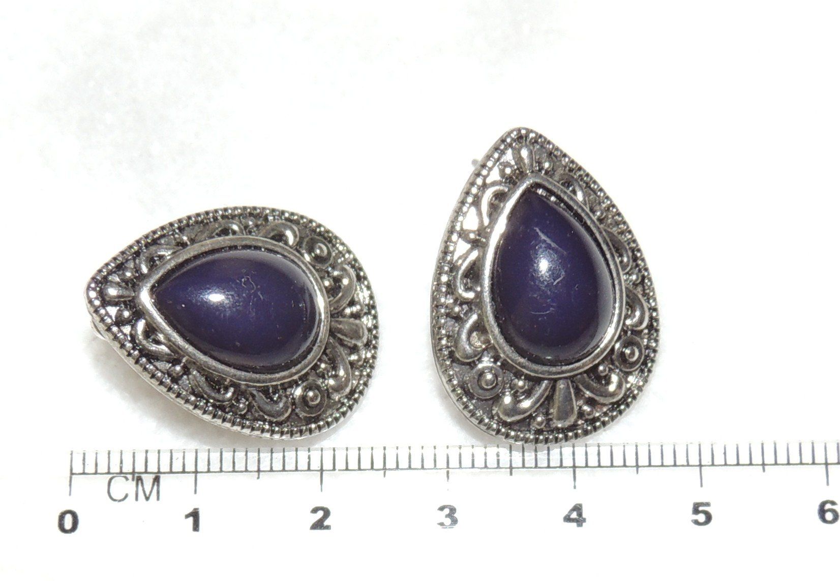 Orecchini pendenti & Orecchini a lobo: SCHÖNE OHRSTECKER "LAPISLAZULI & ALT-SILBER-OPTIK" NEU – Nuovo (secondo la descrizione) da Au ZH venduto da FashionConsultant 3