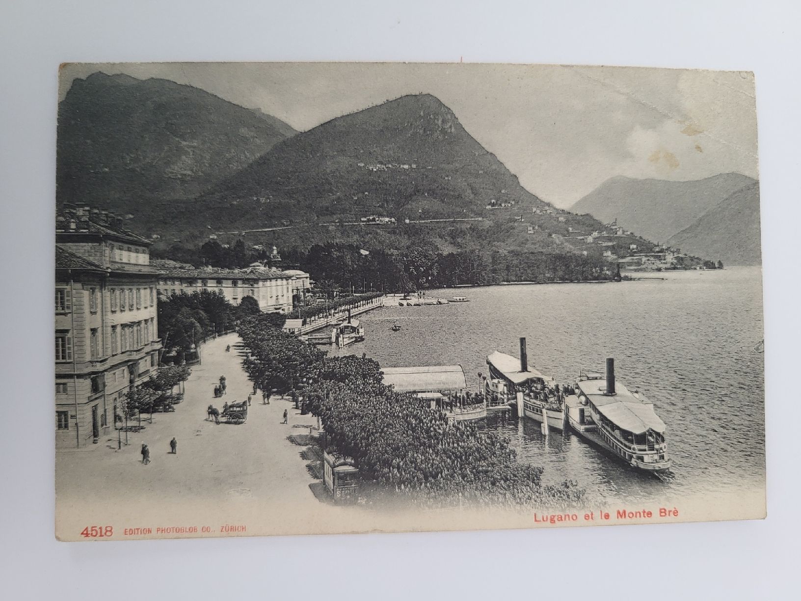 Cartoline postali: Alte Ansichtskarte Lugano Monte Brè 1909 Schiff R36 – Usato da nunningen venduto da mic_88k2
