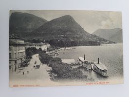 Alte Ansichtskarte Lugano Monte Brè 1909 Schiff R36