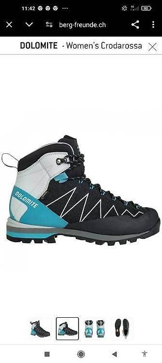 Dolomite Scarpe da uomo: Dolomite - Trekkingschuhe Crodarossa Pro GTX 2.0 -black/blue – Nuovo (secondo la descrizione) da Teufenthal AG venduto da Agnieszka93