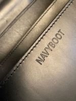 Navyboot Aktentasche, Leder, Schwarz, Gebraucht