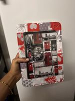 Blechdose London Motive Weihnachten Dekoration 20x15cm neu