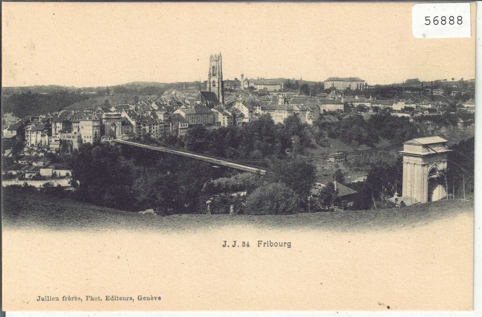 Ansichtskarten: Fribourg - Vue generale – Defekt aus Ettingen von Kartenplanet