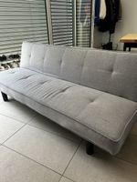 Sofa bed grey fabric tufted good condition 190 cm