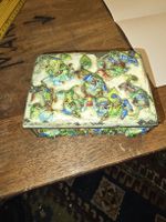 Antike Chinesische Cloisonné Emaille Schatulle (Q)