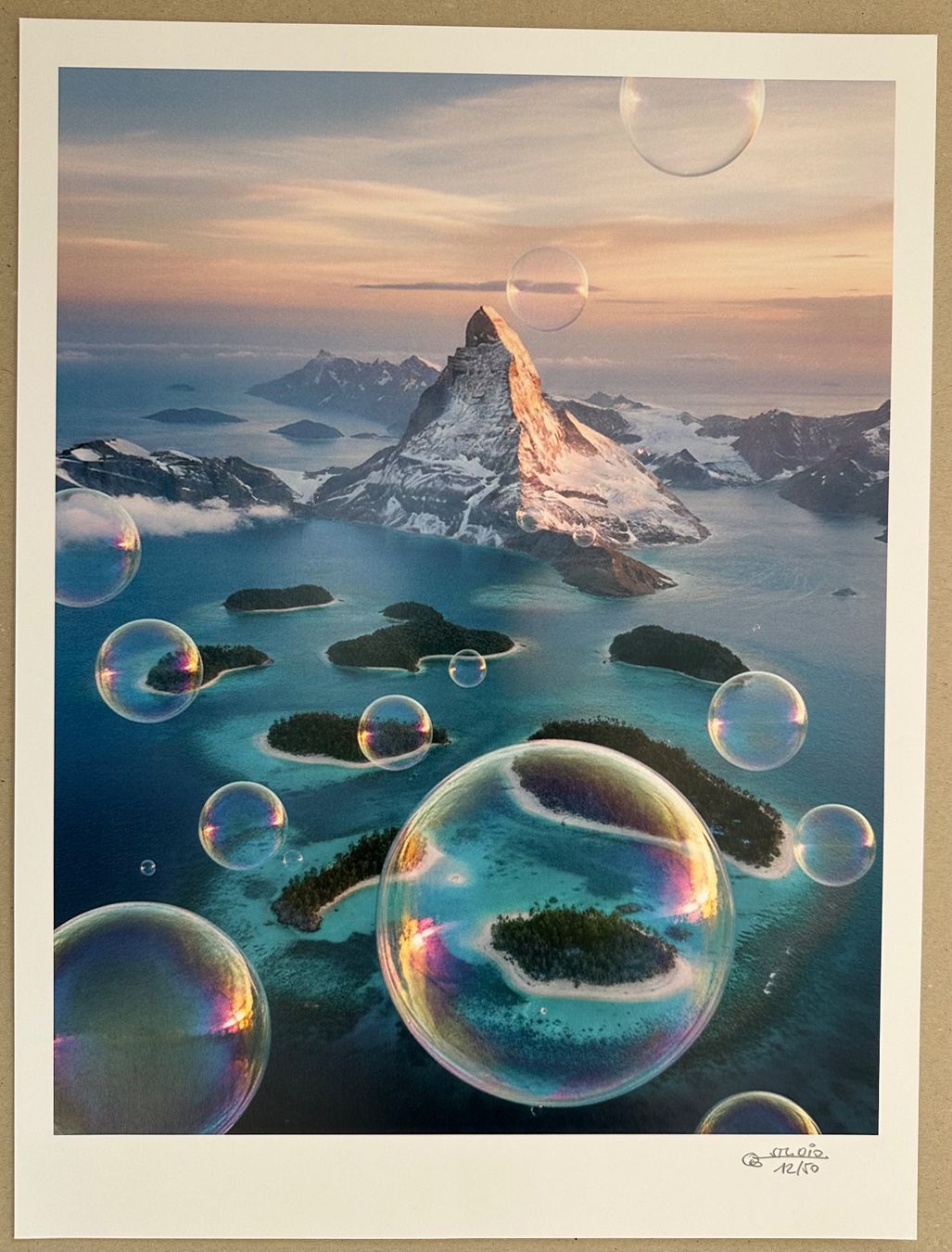 Foto & Immagini: Bubble Studio: Global Warming - Matterhorn, signiert 12/50 – Nuovo (secondo la descrizione) da Meilen venduto da Art-Friend