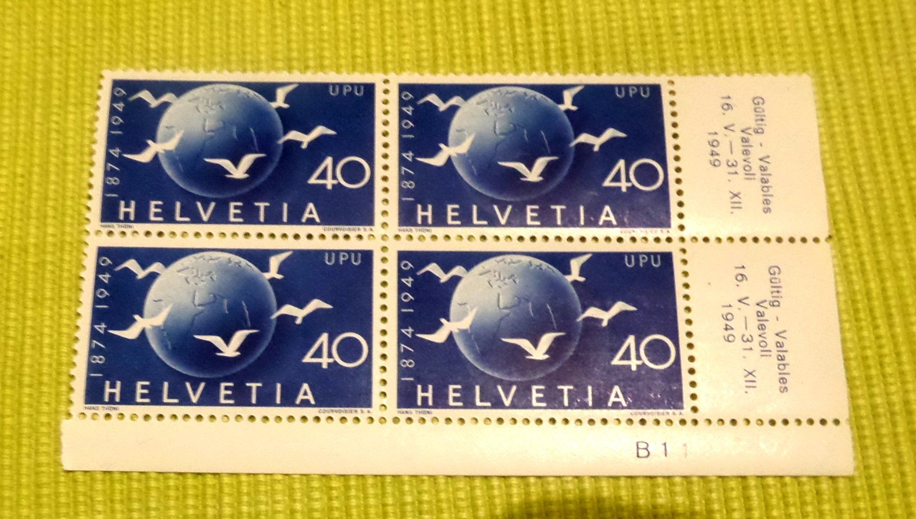 Tutti i francobolli: Alte SCHWEIZER Marken 3 X IV er Blöcle postfrische ** – Nuovo (secondo la descrizione) da Glis venduto da MYS-Wallis2020 2