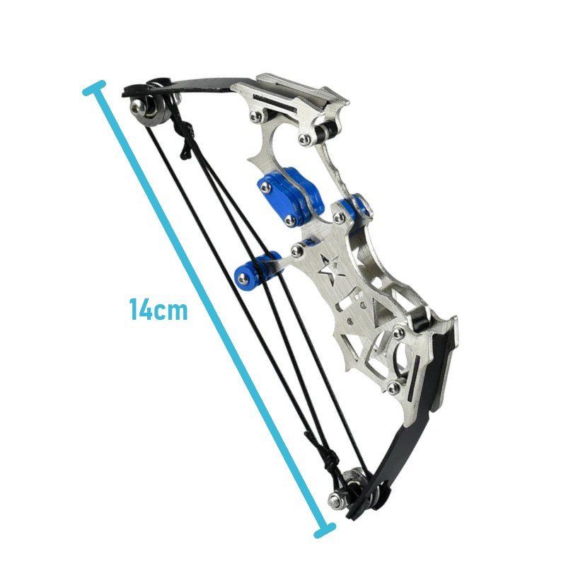 Tiro con l'arco: Mini Bogen Compound Bow 13cm Set 10 Pfeile Zielscheibe – Nuovo e nell'imballaggio originale da Hundwil venduto da Mr.Wong 1