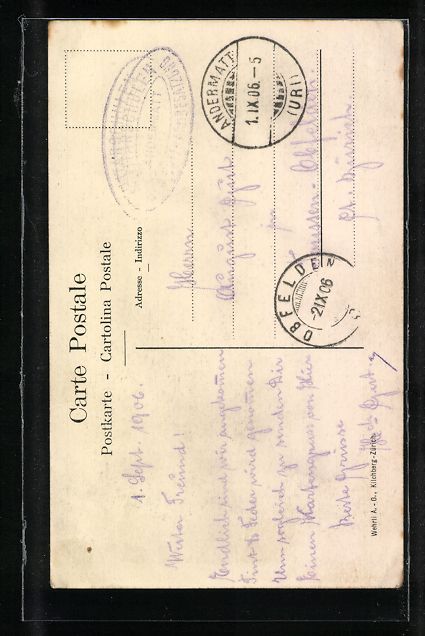Cartoline postali: Andermatt, Ortsansicht gegen die Schöll – Usato da Berlin venduto da bartko-reher 1