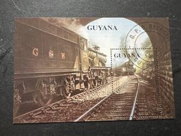 Guyana 1990 Railway Train Block gestempelt   (E250)