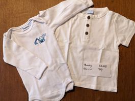 1x Langarm Body (62/68) + 1x Shirt (74)