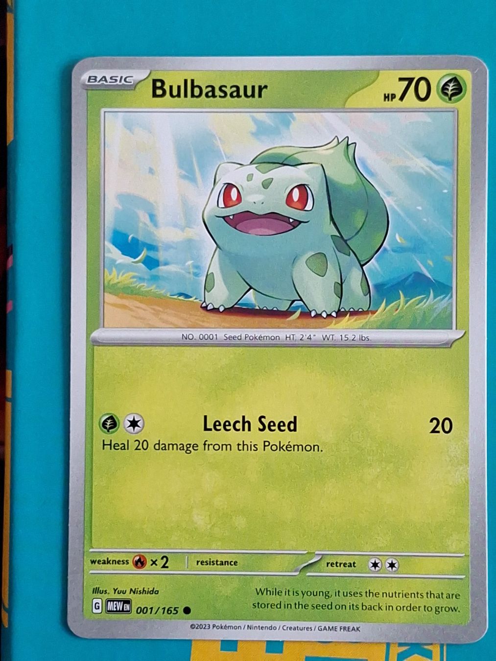 Pokémon Sammelbilder & Trading cards: Bulbasaur Bisasam - Pokemon Mew 151 Englisch – Gebraucht aus Altstätten SG von GGsGameshop