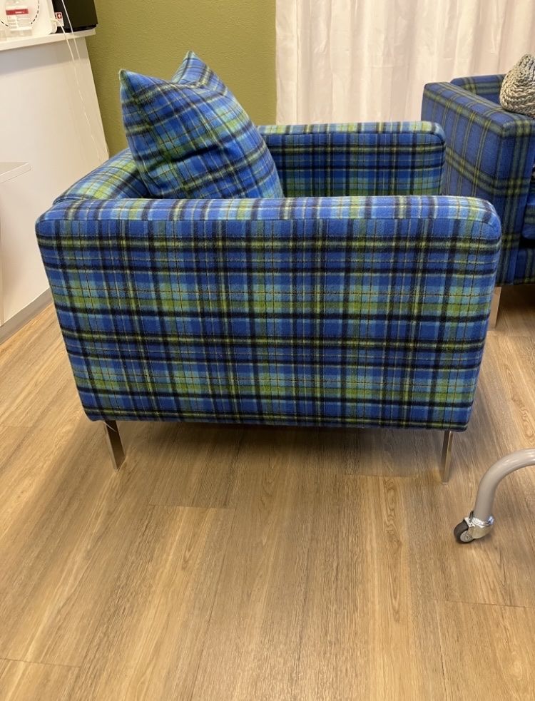 Poltrone: Gemütlicher Sessel im Karomuster - Designers Guild – Usato da frauenfeld venduto da Lahu8 1
