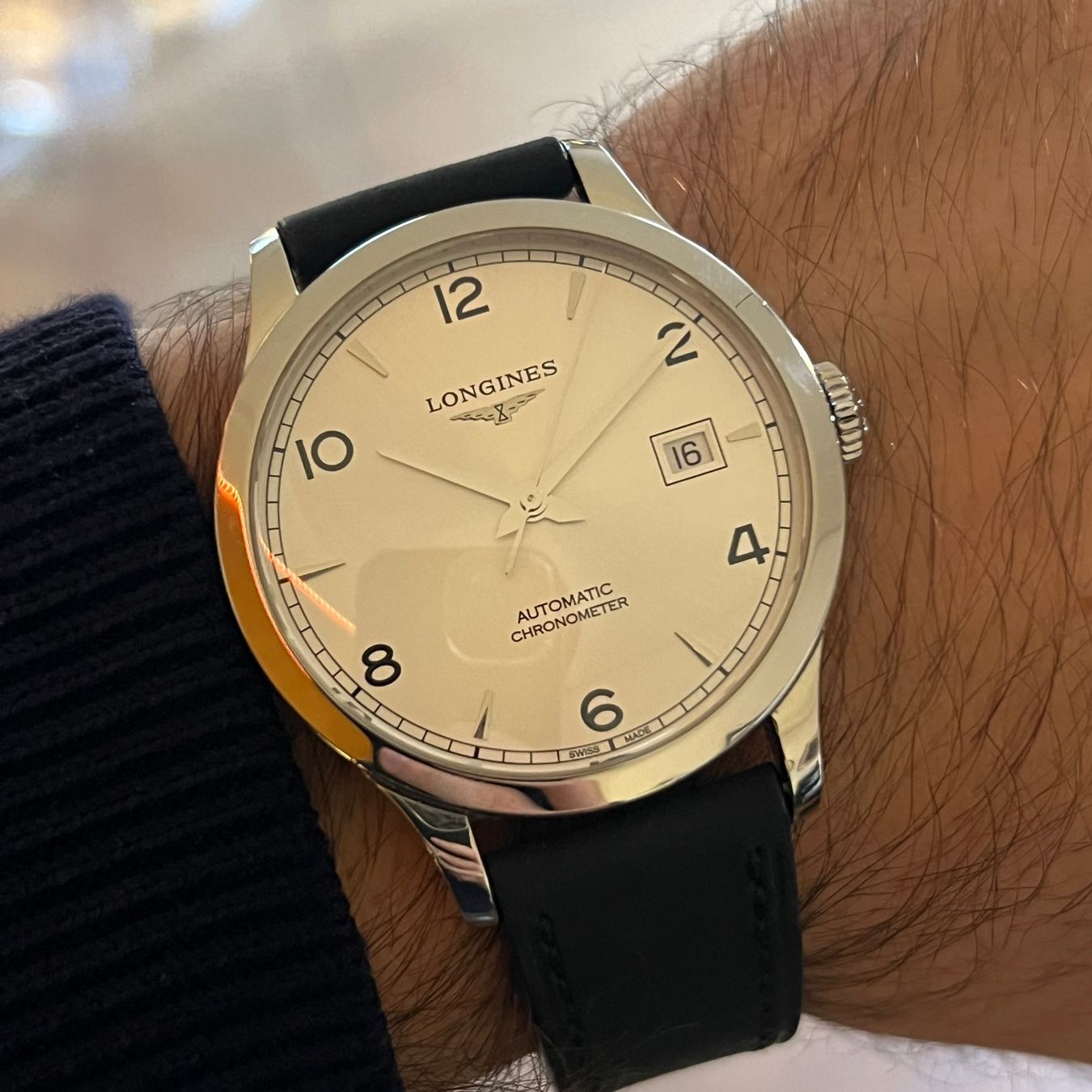 Longines Uhren: Longines Record Automatic Date Full Set Full Set L2.820.4.76 – Gebraucht aus Carouge GE von Watchaser 3