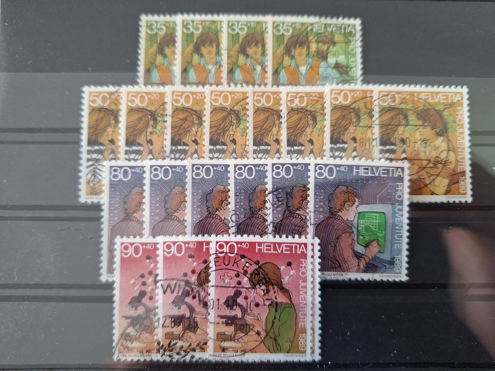 Tutti i francobolli: Pro Juventute 1989 – Usato da Balgach venduto da SIMEON27