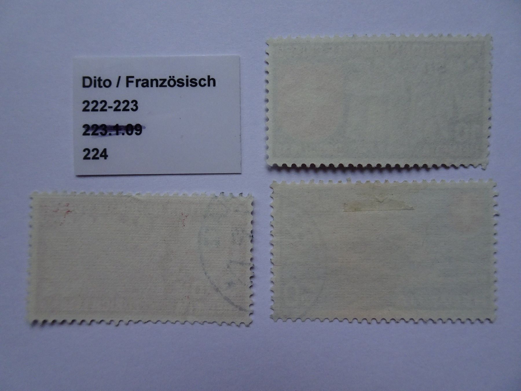 Tutti i francobolli: 1939 Französisch – Usato da Aadorf venduto da Chnorli-Furz 1