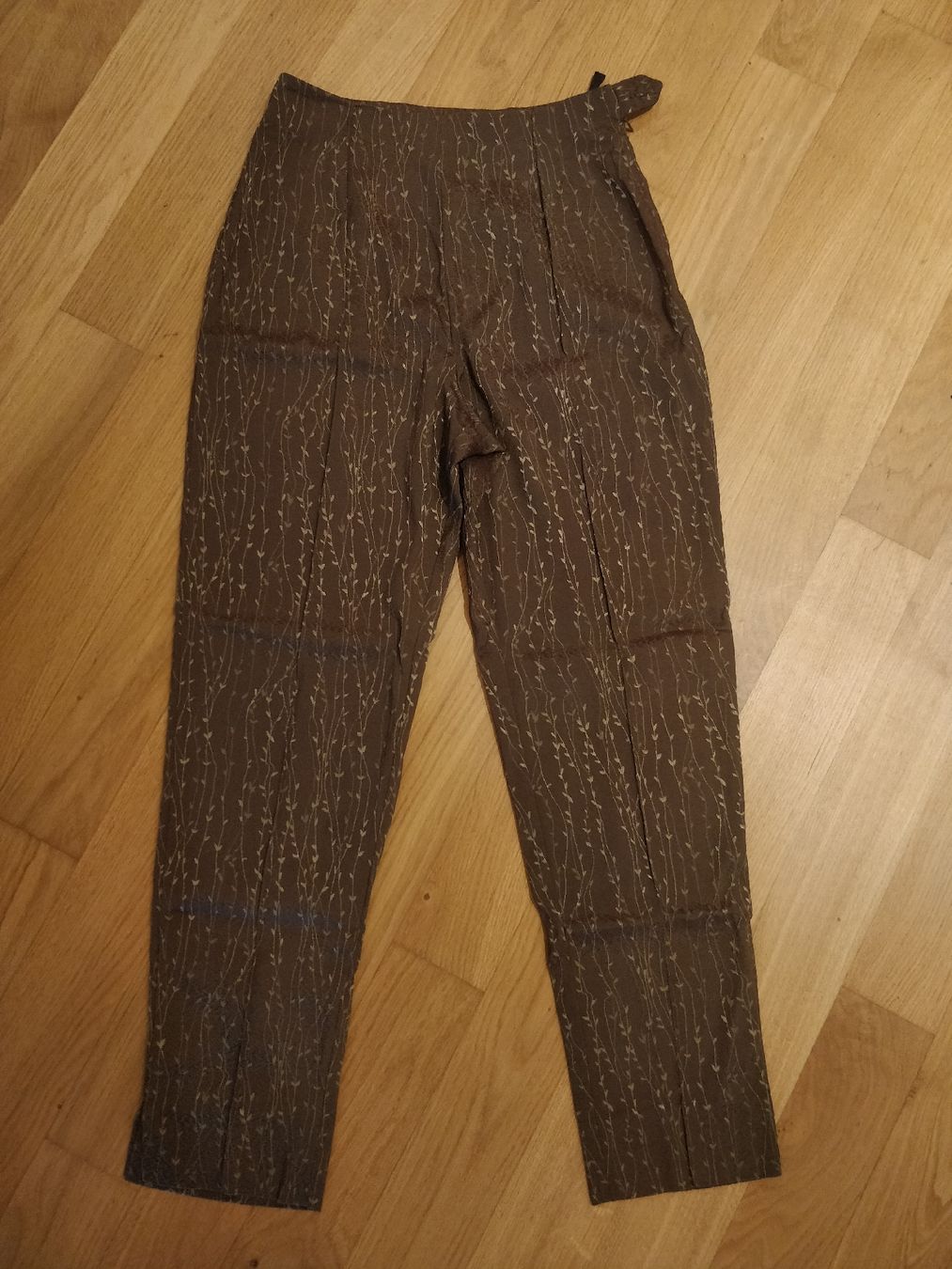Pantaloni: Alain Manoukian Hose, Gr. S, Grün/Braun – Difettoso da Chur venduto da Eona4