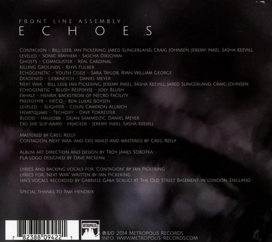 CD: Front Line Assembly - Echoes (Digipack) – Nuovo (secondo la descrizione) da Uzwil venduto da visions77 1