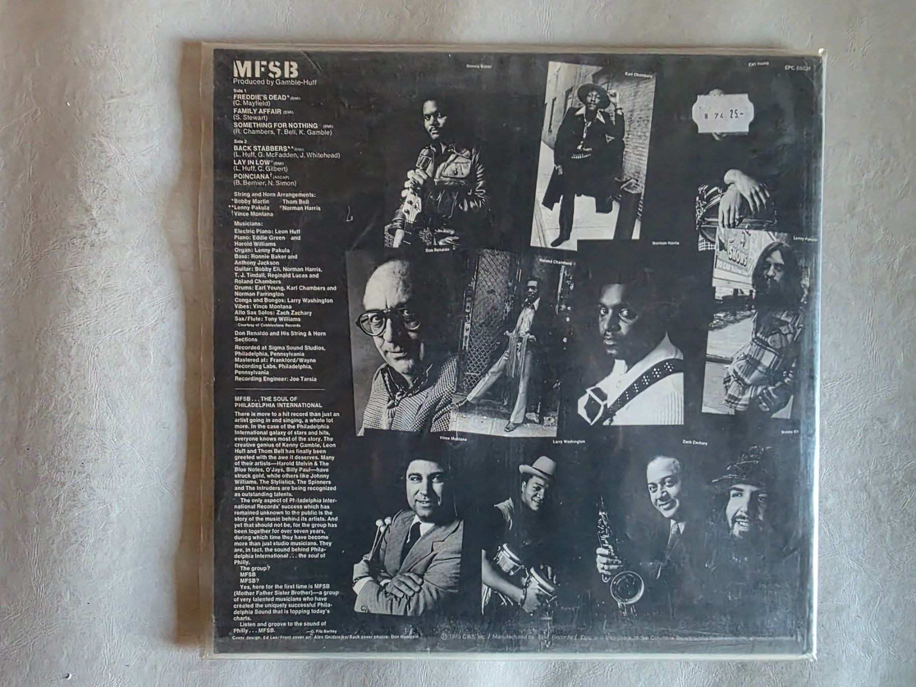 Dischi in vinile: LP: MFSB - Freddie's Dead Back Sabbers - Epic 65531 – Usato da Walterswil BE venduto da Lonitti 1