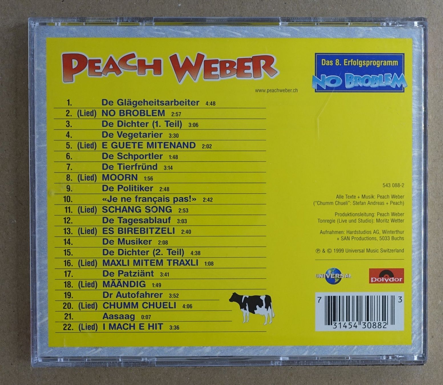 CDs: Peach Weber – No Broblem - D15 – Gebraucht aus Sessa von discoverymedia 1