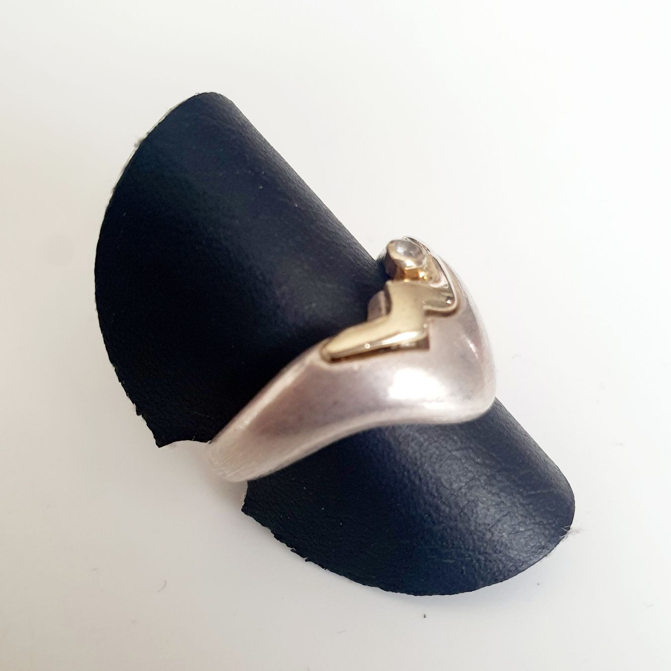 Anelli: Ring Silber 925 mit gold Elemente und Stein Gr 17,8 mm – Usato da Kreuzlingen venduto da Wunderkiste123 9