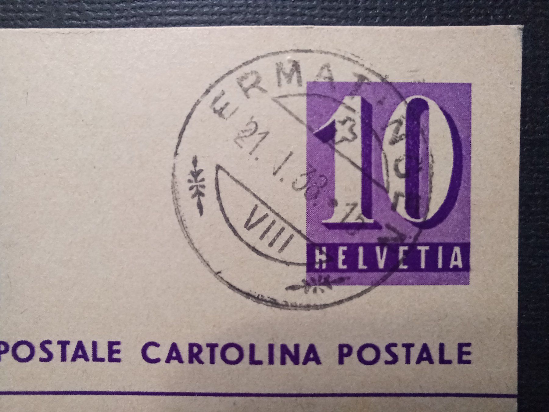 Tutti i francobolli: Bildpostkarte Einsiedeln, Inneres der Kirche 1938 – Usato da Aarau Rohr venduto da mgvw 2