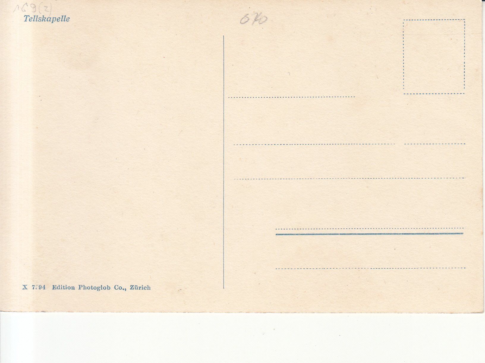 Cartoline postali: Tellskapelle ca. 1930 – Usato da Bürglen TG venduto da StampGraf 1
