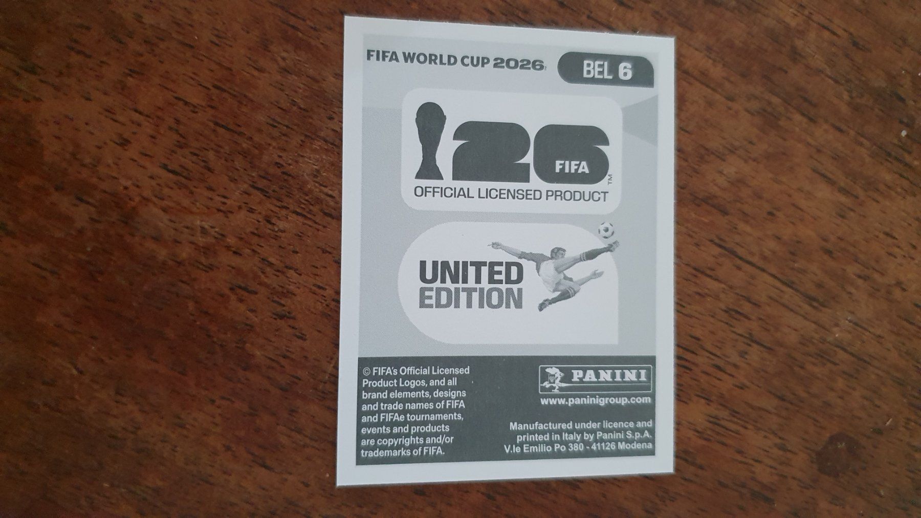 Panini Sammelbilder & Trading cards: Panini WM 2026 - BEL 6 – Gebraucht aus Beromünster von boeggy 1