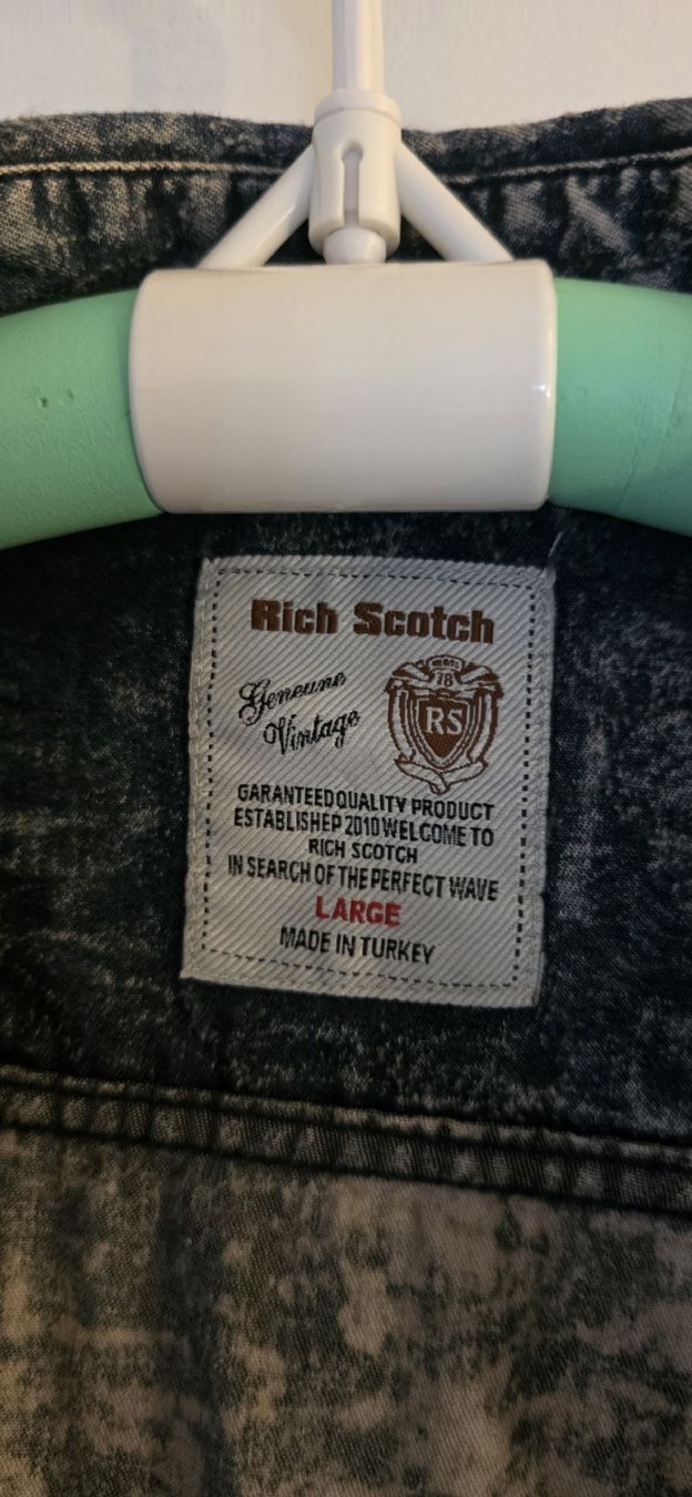 Camicie: SECOND HAND Rich Scotch Jeans-Hemd, Gr. L (eher M) – Usato da Seuzach venduto da K_N 1