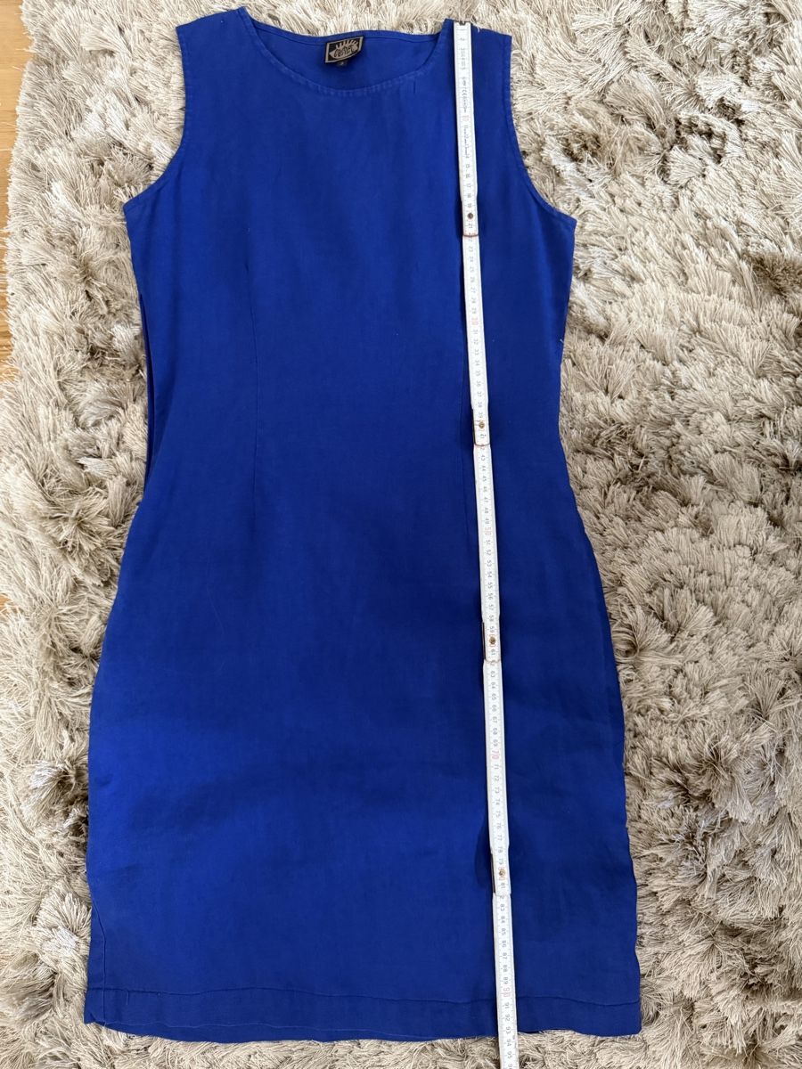 Vestiti: Leinen Kleid mit Hemd, blau Gr S – Usato da Basel venduto da Ksjusha 8