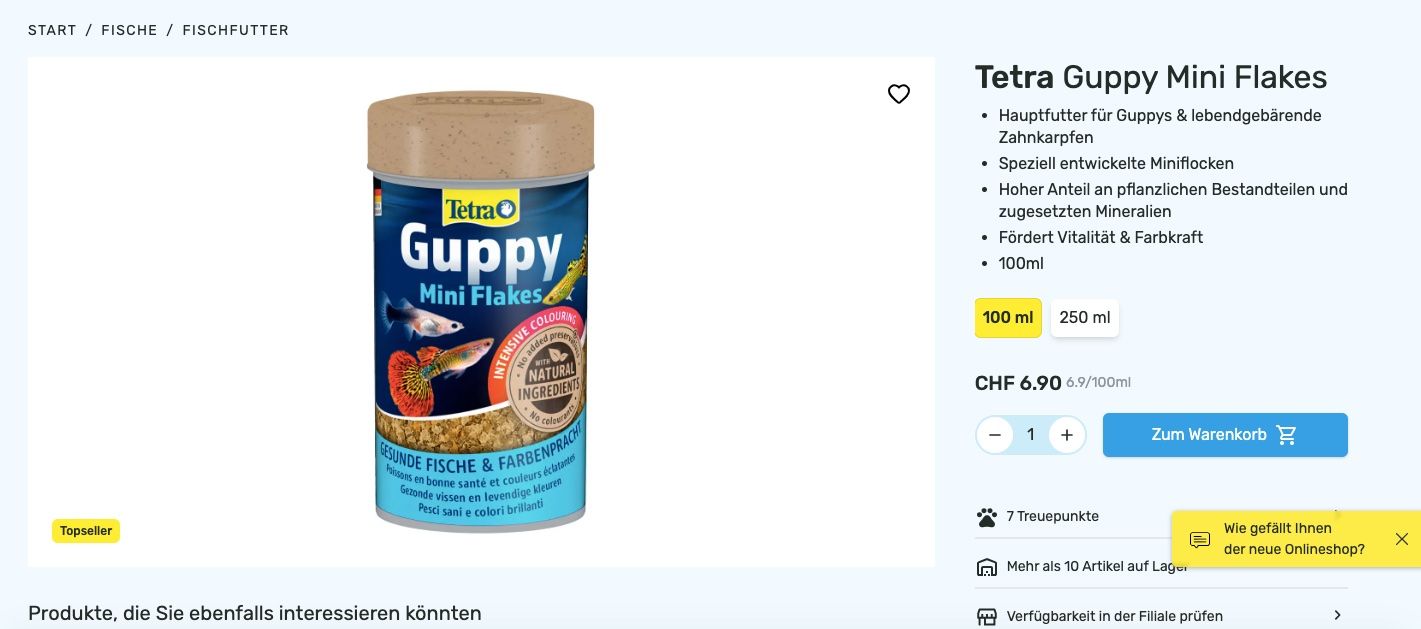 Futter: Fischfutter Tetra Guppy Mini Flakes (ungeöffnet) – Neu und originalverpackt aus Schaanwald von playwell 4