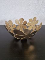 Blumen-Schale Messing, Vintage Deko frühlingshaft, 
