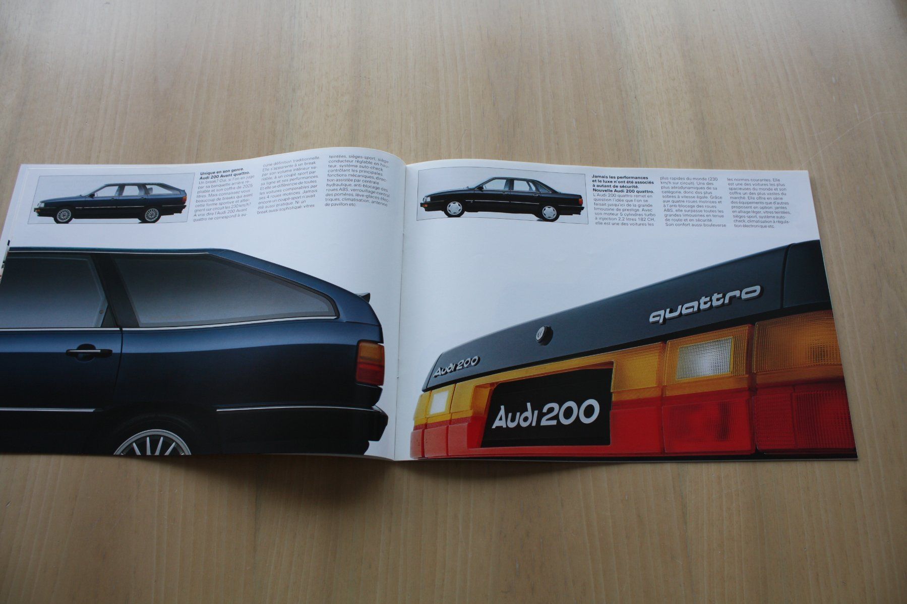 Audi Documenti: Audi Quattro Programm Prospekt 2/1985 Französisch – Usato da Wikon venduto da erwin400 5