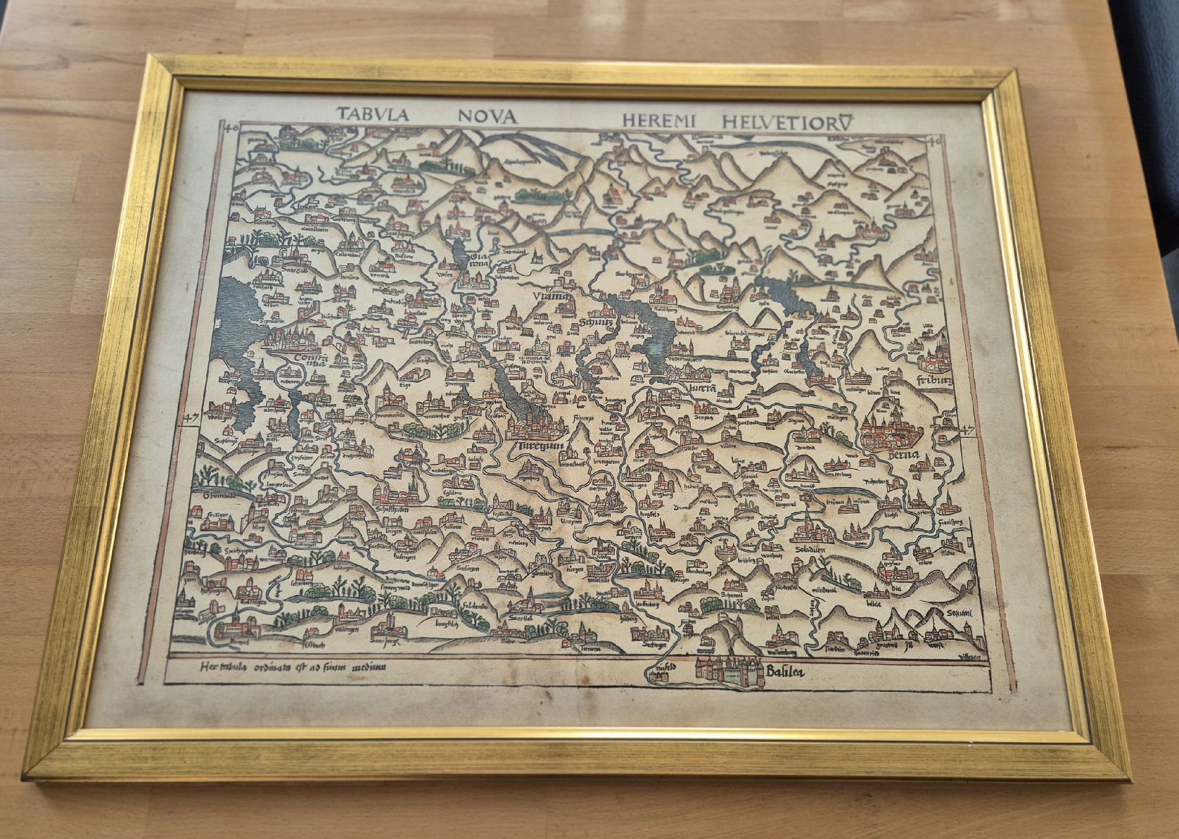 Landkarten & Atlanten: TABVLA NOVA HERMI Schweizer Karte 52×67 – Gebraucht aus Vilters von Fleiflomi
