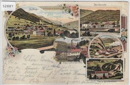 Souvenir de La Heutte, Reuchenette, Vigiers - Litho