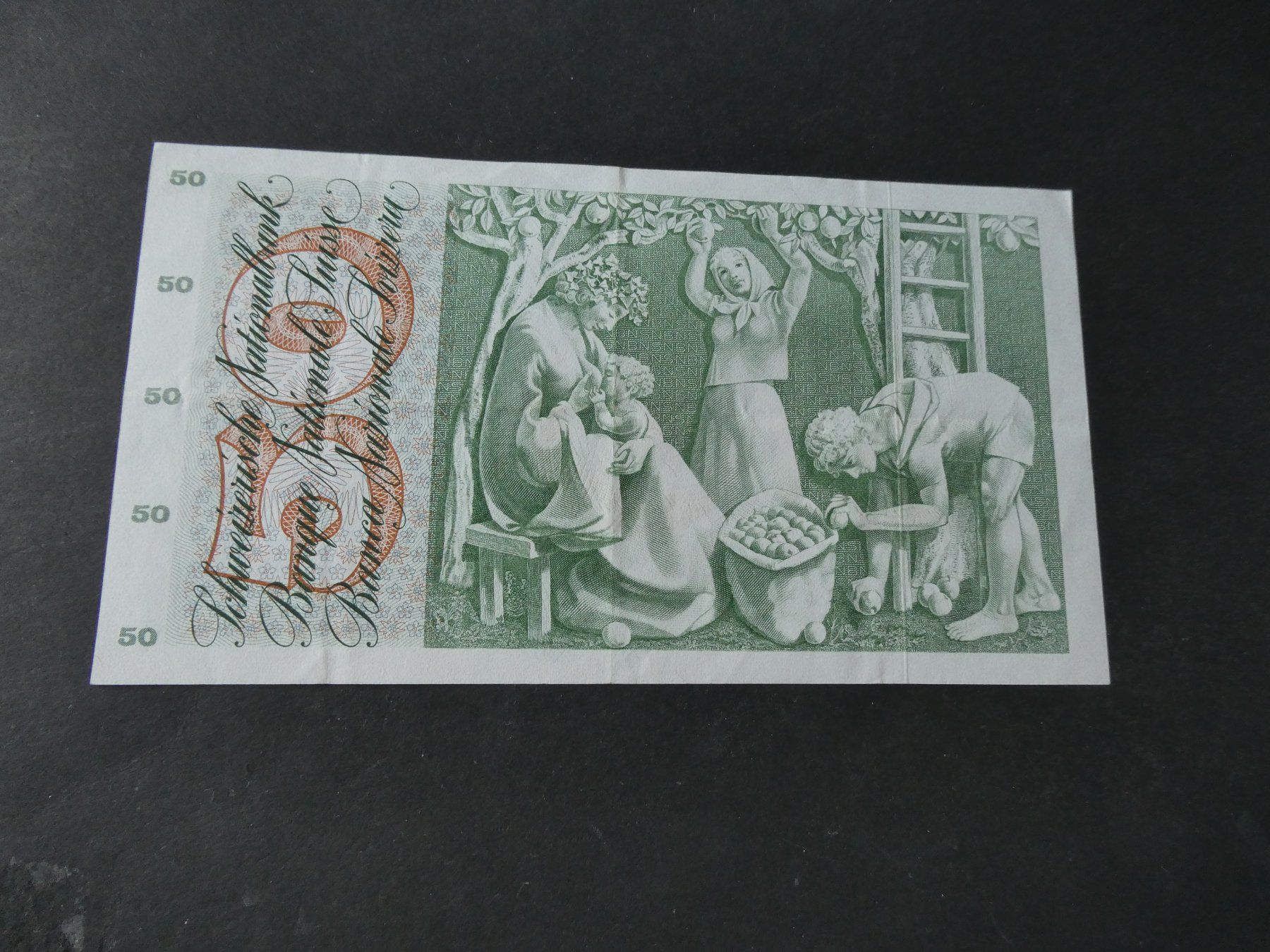 Banknoten: Schweiz 1974, 50 Franken – Gebraucht aus Hinterforst von rohusri 1