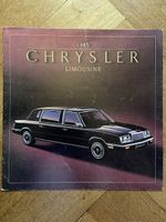 CHRYSLER LIMOUSINE 1985 Prospekt Grossformat USA brochure