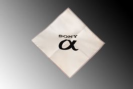 Sony "Alpha" Mikrofaser-Tuch weiss