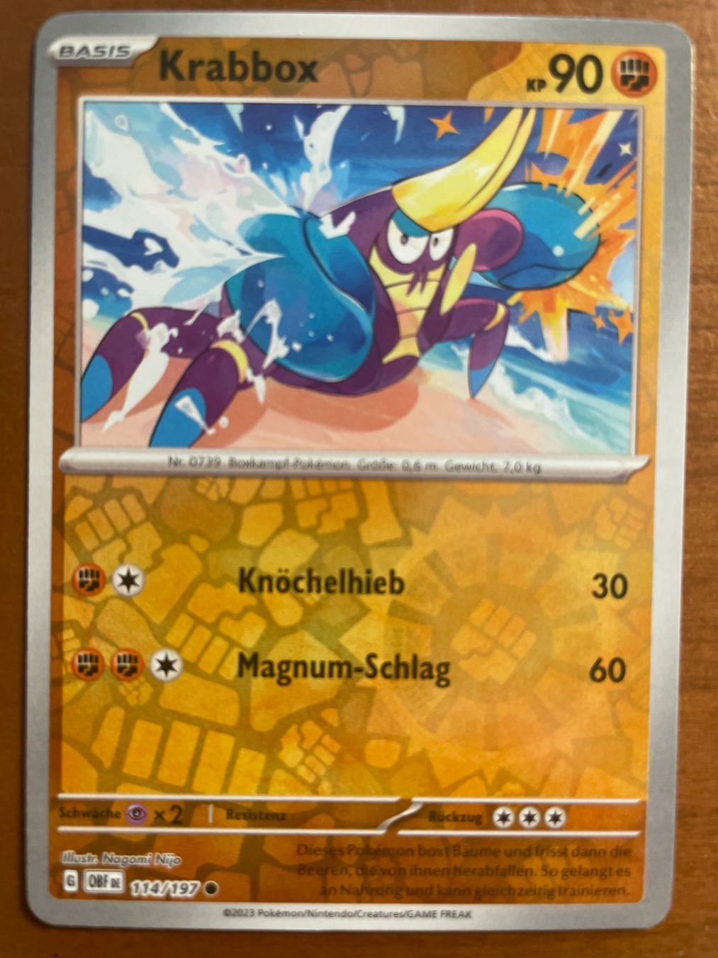 Pokémon Carte collezionabili: Pokemon Krabbox Reverse (Versand gratis) – Nuovo (secondo la descrizione) da Chur venduto da Angerson